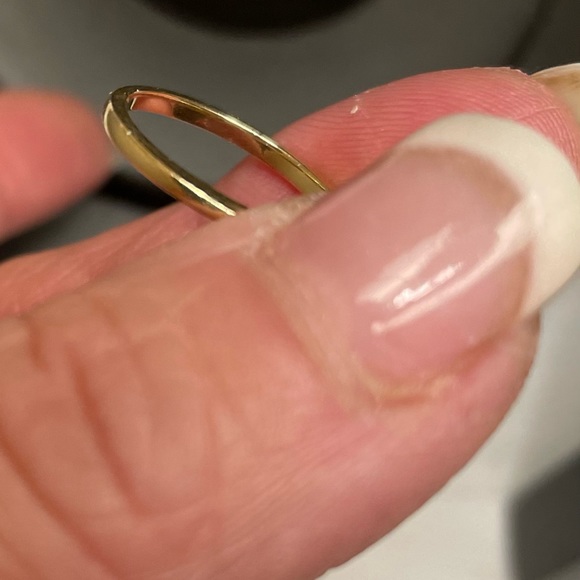 Solid 14k gold 4diamond SETTING only. - Picture 6 of 7